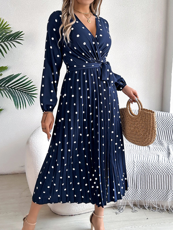 V-Neck Polkadot
